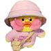 Duck Stuffed Animal Toy Soft Plush Toy for Kids Girls Decoration DIY Hugglable Plush Stuffed Toy with Cute Costume Best Gifts .(30cm/12inch)ï¼Œwith Blush pink hat