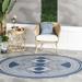 nuLOOM Ranya Tribal Indoor/Outdoor Area Rug 6 7 Blue