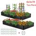 Galvanized Raised Garden Bed 2-Pack - Metal Raised Bed Garden Kit 6 x3 x1 for Flower Planters Vegetables Herb