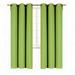 Thermal Insulated Window Curtain 100% Blackout Drapes for Bedroom Living room Closet door noise reducing 37 wide X 63 inch long (K68 LIME 37 Wide X 63 Long)