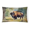 American Bison Throw Pillow 12 in x 16 in