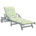 vidaXL Patio Lounge Chair Outdoor Sunbed Folding Sunlounger Solid Acacia Wood