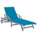 vidaXL Patio Lounge Chair Outdoor Sunbed Folding Sunlounger Solid Acacia Wood