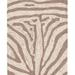 Ravella Zebra Indoor Outdoor Rug 2 Ft X 8 Ft Brown