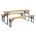 6 Portable Picnic Table And Bench Set Outdoor Wooden Folding Camping Dining Table Set For Patio Garden Outdoor Activities