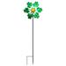 Large Garden Flag Holder 28x40 Windmill Leaf Yard Winnower Garden Stake Ornament Rotating Wind Home Leaf Windmill Plug In Decoration Garden Accessories Outdoor Viewing Home Decoration