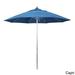 Havenside Home Riviera 9-foot Push Open Silver-finished Round Umbrella by Base Not Included Capri