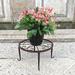 YaChu Black Plant Stand For Flower Pot Heavy Duty Potted Holder Indoor Outdoor Metal Rustproof Iron Garden Container Round Supports Rack For Planter Bronze Pumpkin Stand Outdoor