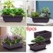 TAKTUK Planters For Indoor Plants Office Decor Balcony Bowl Bonsai Pots 6 Pots Nursery Pots With Balcony Plastic Rectangular Garden Pieces Flowers Plants Patio & GardenDesk Decor Clearance Items