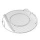 Only Fire Double-Side Hinged Cooking Grate for Weber 22 Charcoal Kettle Grills Gourmet BBQ System Stainless Steel Grill Grate