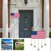 Ruifushidai Belled Wind Chime Hanging Decoration Suitable For Terrace Garden Backyard Or Porch With American Flag And 5 Bells