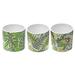 Maison Concepts Ceramic Round Planters Leaf (Multi) 4.92 X 4.92 X 4.53 -Set of 3