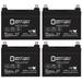 12V 35Ah BATTERY MEDICAL RESOURCE ODYSSEY 600 600HC - 4 Pack