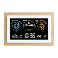 Tomshoo Meteorological clock Station With Clock Humidity Meter Temperature Humidity Huiop Humidity With 1 With Clock Indoor Weather Station Color Screen Weather Va Color Screen Indoor And