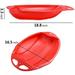Zmeidao Winter Snow Sleds with Handles Heavy Duty Outdoor Snow Saucer Sled Round Plastic Sled Sledding Downhill Saucer for Kids Adults Cold Weather Sport
