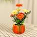 Fsthmty Pumpkin Flower Pot Decoration Ornaments Home Decoration Thanksgiving Decoration