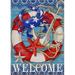 Welcome Summer Nautical Crab Decorative Small Garden Flag Coastal Beach Anchor Lifebuoy Home Outside House Yard Decoration Starfish Sea Ocean Farmhouse Outdoor Decor Double Sided 12 x 18