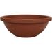 20 Inch Large Garden Bowl Planter - Shallow Plant With Drainage Plug For Indoor Outdoor Flowers Herbs Clay