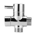 3Way Faucet Diverter Valve Bathroom Shower Parts for Handheld Showerhead Fixed Spray HeadG1/2 Water Separator A