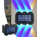 Harpi Wall Sconces Set of Two Deals of the Day Clearance LED Outdoor Solar Lights Land-scape Spotlights Garden Lights Wireless Solar Powered Outdoor Lights/Lighting For Yard Walkway