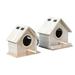 Clearance! Beppter Bird Feeders Bird Feeder Wood Bird Houses For Outside with Pole Wooden Bird House For Hanging Birdhouse Garden Country Cottages with Lace Like See Through Crafts
