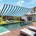 SDJMa 6.5ft Rectangle Sun Shade Sail Canopy Block Outdoor Patio Garden Commercial Deck Swimming Pool Sun Awning Sunshine Protection For Patio Garden Outdoor Facility (Sky Blue)