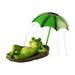 VIVAWM Solar Frogs Garden Decor Light Outdoor Statue Solar Light Sculpture Lights Solar Frogs Pond Statues Cute Frogs Lights Funny Creatives Frogs For Yard Lawns Patio