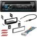 KIT2098 Bundle with Pioneer Bluetooth Car Stereo and complete Installation Kit for 2002-2003 Chrysler Voyager Single Din Radio CD/AM/FM Radio in-Dash Mounting Kit