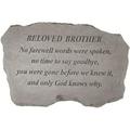 Kay Berry- Inc. 98420 Beloved Brother-No Farewell Words Were Spoken - Memorial - 16 Inches x 10.5 Inches x 1.5 Inches