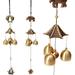 2 Pieces Feng Shui Hanging Chime Garden Bell Fengshui Hanging Decoration Copper Wind Chimes Vintage Copper Wind Chimes For Balcony Garden Antique Fengshui Decoration