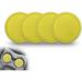 Msyuusr 4PCS Car Cup Holder Coaster Silicone Honeycomb Auto Anti Slip Insert Coaster Universal Car Accessories for Most Car Interior (Yellow)