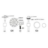 ammoon Level Sensor Unit 240-33ohm Boat Marine Fuel Water Level Stainless Steel Fuel Fuel Water 240-33ohm Boat Car Boat Car Rv Level Stainless Steel Fuel Unit Boat Fuel Cometx Huiop Buzhi