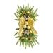 Clearance! Ongmies Wreath The Cordless Prelit Stairway Trim Christmas Wreaths for Front Door Holiday Wall Window Hanging Ornaments for Indoor Outdoor Home Xmas Decor Christmas Decorations Yellow