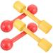 2 Pairs Wooden Dumbbells Kids Barbells Kids Exercise Dumbbells Hand Weights for Kids