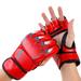 2024 Half Finger Boxing Gloves Punching Bag Open Palms Fighting Kickboxing Sparring Gloves for Men Women Boxing Training Red