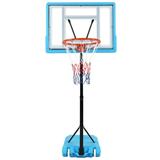 WILLED Portable Basketball Hoop 3.8 to 4.4ft Height Adjustable Basketball Goal Basketball Hoop Outdoor with 32 PVC Backboard Basketball Hoop & Goal for Kids/Tees/Adults