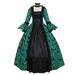 Summer Dresses For Women Women Fall Winter Gothic Retro Floral Print Ball Gowns Gowns Dress Tennis Dress with Built in Shorts