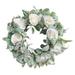 Kpamnxio Clearance Home Decor Decorative Plaque Spring And Summer Simulation Wreath Spring Door Hanging Rabbit Grass Farmhouse Welcome Wreath Sheep Ear Green Natural Rattan Ring White