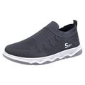 Mens Running Walking Shoes Air Sneaker Tennis Shoes Men Shoes Flat Soled Casual Shoes Breathable Hollow Mesh Shoes Slip On Soft Soled Casual Sh