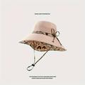 Printed Sun Hat Stylish Casual Sun Protection Hat Packable Versatile Hats Bow Decorative Women For Travel Beach