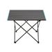 Outdoor folding camping table S size; aluminum alloy folding table; portable picnic table; suitable for indoor and outdoor backyards and beaches