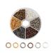 Diameter 4mm Jump Rings Earring Bracelet Necklace Open Rings for DIY Crafting Jewelry Making (Assorted Colors)