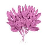 Mum Flowers Artificial Artificial Glitter Leaves Spray Rabbit Tail Leaves Decorated Garland Valentine s Day Wedding Anniversary Flower Arrangement