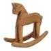Rocking Horse Decor Handcrafted Pine Horse Ornaments Wooden Horse Toy for Bedside Table Bookrack Showcase for Office