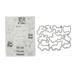 Tersalle Clear Stamp Kit Unique Dog Sheep Design Transparent Stamp Embossing Cutting Die Set for DIY Scrapbook Crafts