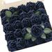 ACMDL 25pcs Artificial Roses Flowers Navy Blue Roses DIY Wedding Bouquets Boutonnieres Centerpieces Bridal Shower Party Home Decorations Yard Decoration Yard Supplies Party Decor