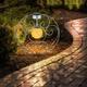 Lampe solaire boule de verre orientale lumière décorative lampe de jardin lampe solaire solaire en