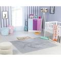 Surya - Tapis Enfant Chambre d'Enfant Lavable en Machine Motif Chaton Bleu Foncé et Blanc 120 x 170