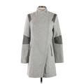 Calvin Klein Wool Coat: Gray Jackets & Outerwear - Women's Size Small