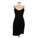 Zalalus Casual Dress - Sheath: Black Solid Dresses - Women's Size Large